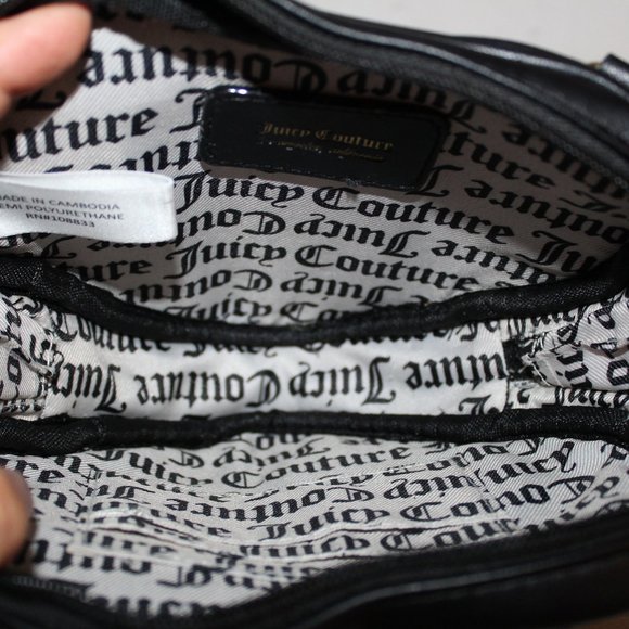 NEW JUICY COUTURE CHANGE OF HEART CROSSBODY BAG PURSE BLACK - Picture 5 of 5
